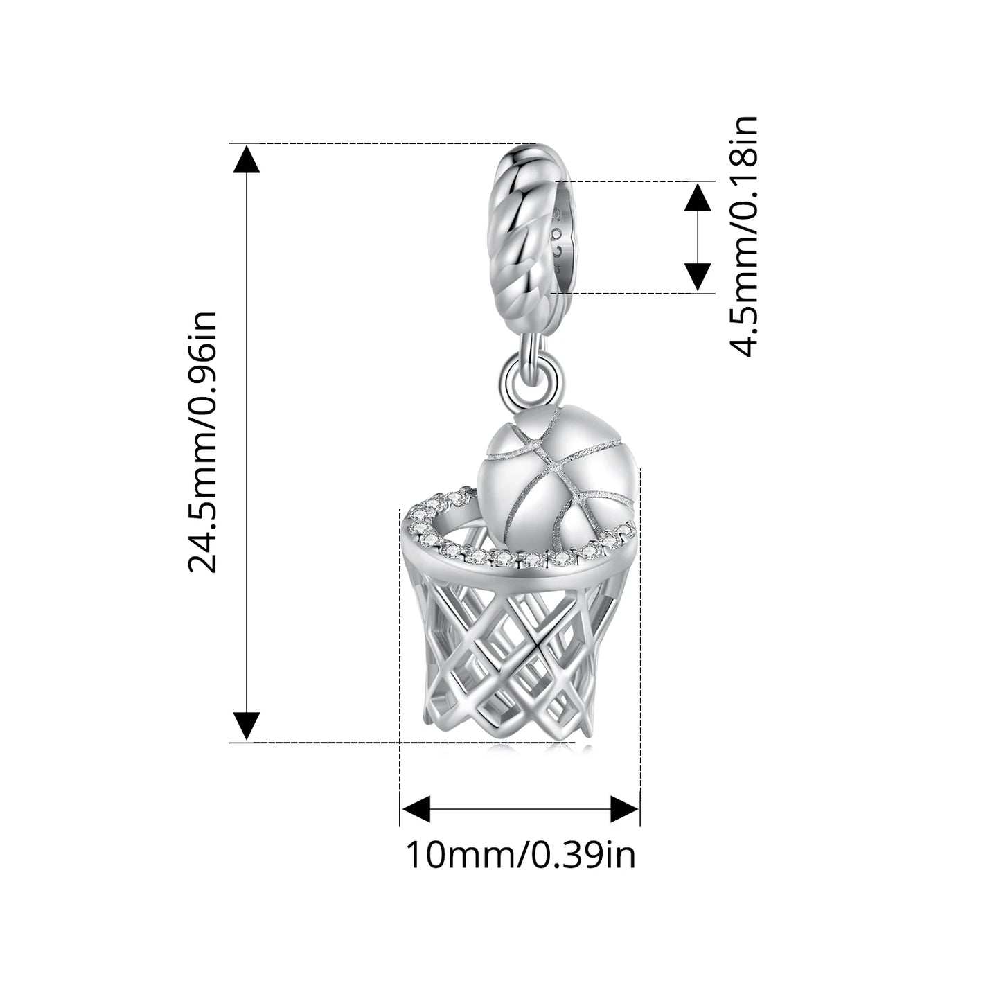 BISAER 925 en argent Sterling série balle charme Football volley-ball Tennis basket-Ball perle ajustement femmes et hommes Bracelet bricolage bijoux fins