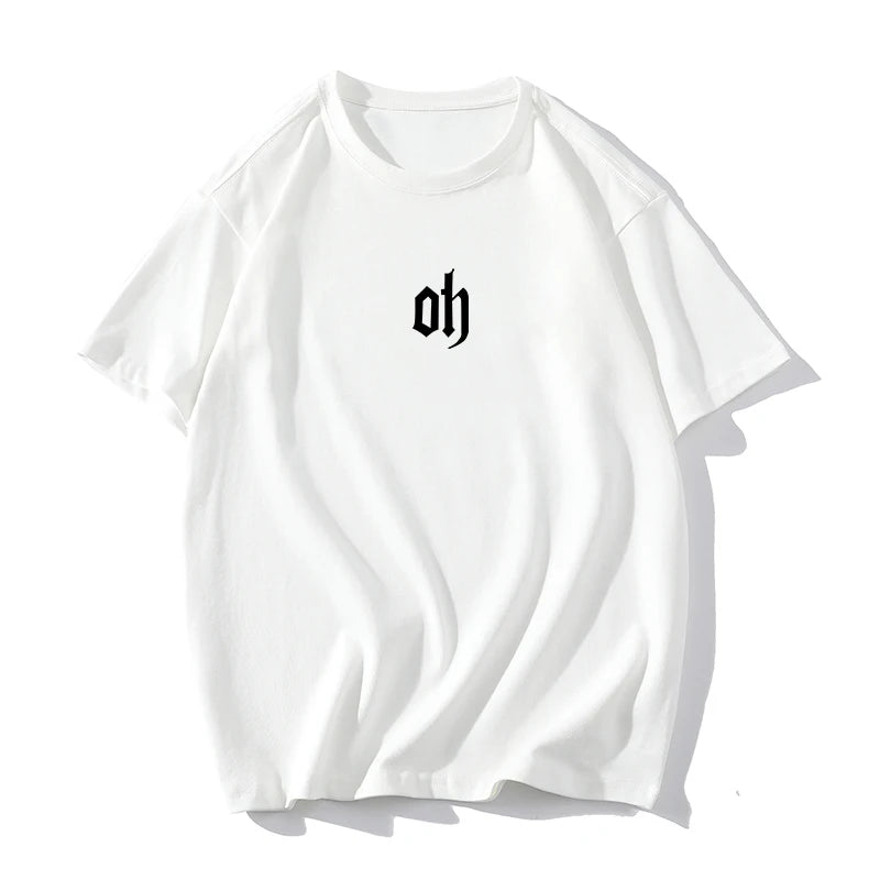Hirsionsan-Économie en coton doux pour femmes, Économie basiques à manches courtes, Économie décontractés pour femmes, Lettre graphique chic, Pull simple, Été