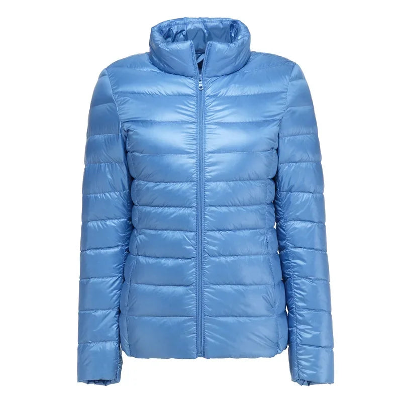 2025 nouveau UZZDSS automne femmes ultraléger mince doudoune 90% duvet de canard blanc vestes à capuche manteaux costume vestes WYRF 1051968