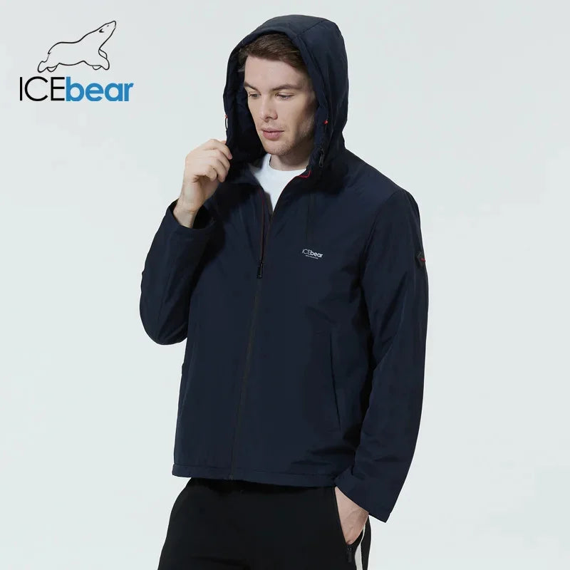 ICEbear-Manteaux de printemps pour hommes, veste élégante avec capuche, vêtements de marque de haute qualité, MWC216Également D, 2024