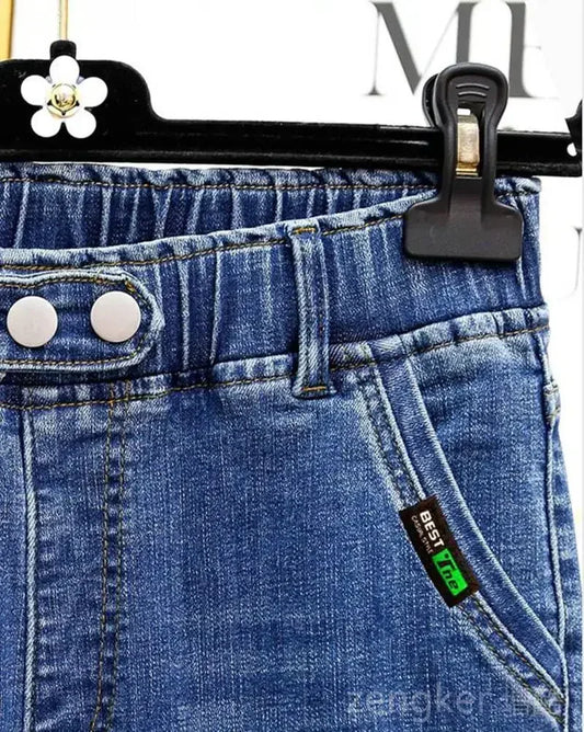 Jean Extensible Extra-Large pour Fille et Femme, Pantalon en Denim Ample et Fin, Nouvelle Collection, 6XL, 5XL