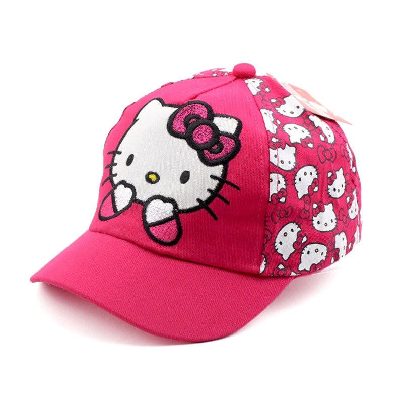 Casquette de Baseball pour enfants, dessin animé Sanrio Hello Kitty, casquette de soleil pour filles, casquette de printemps et d'été, dessin animé pour filles, Cosplay, cadeau à la mode