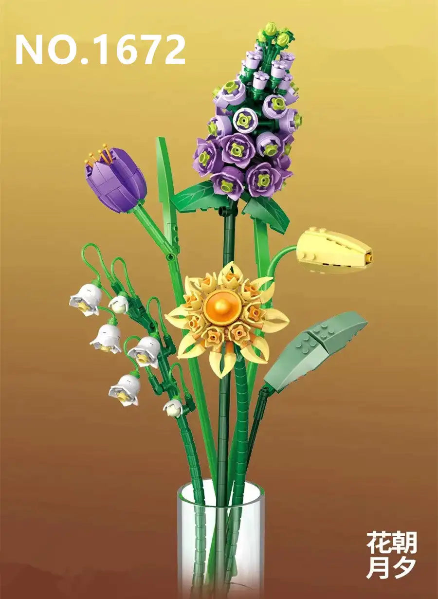LOZ mini blocs blocs de construction filles jouets briques à monter soi-même fleurs Puzzle femmes cadeau décor à la maison 1670 1671 1672