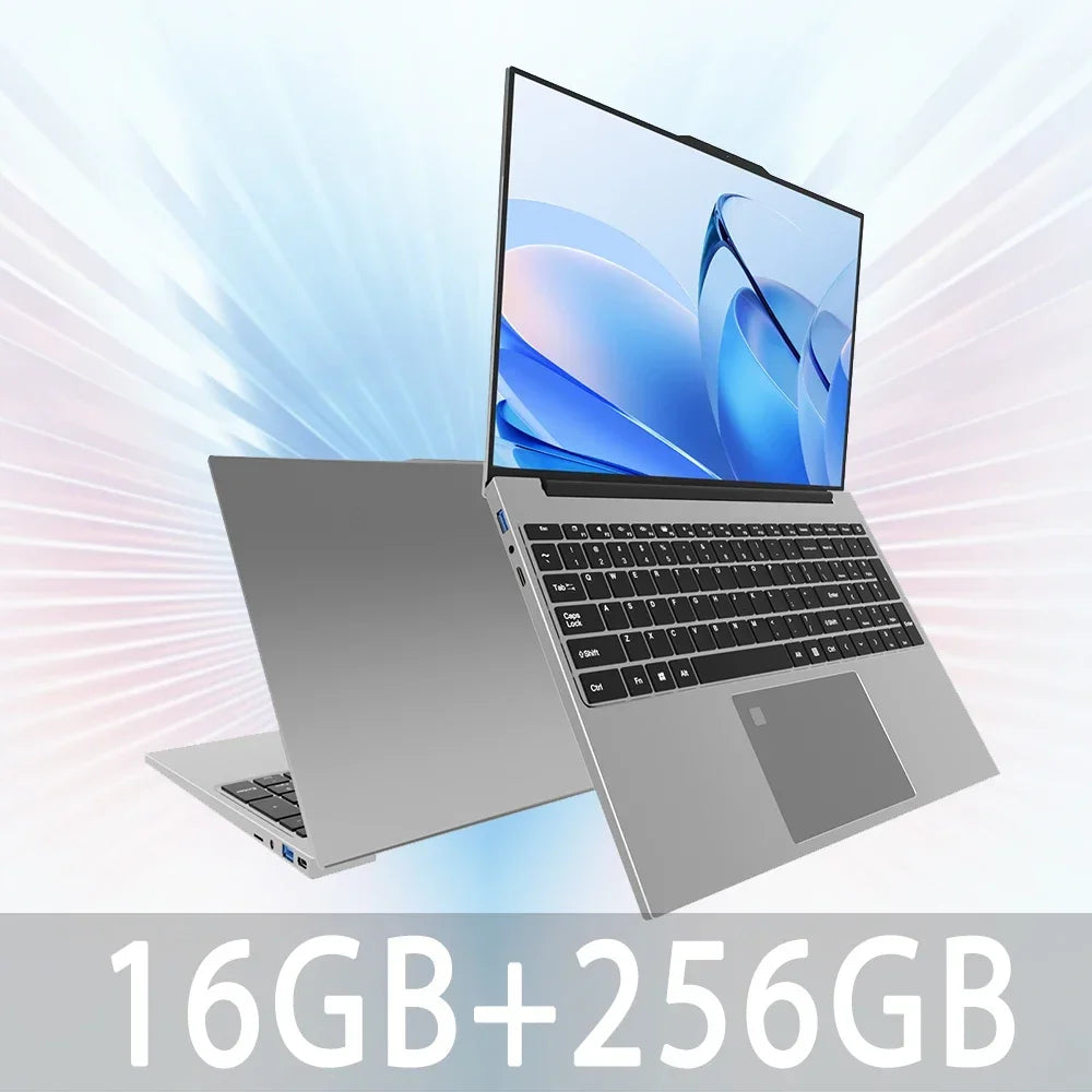 Ordinateur portable 15.6 "Intel Celeron i7-6500 ordinateur portable gamer 32 Go de RAM 2 To SSD Office Study PC ordinateur Windows 11 résolution 1920*1080