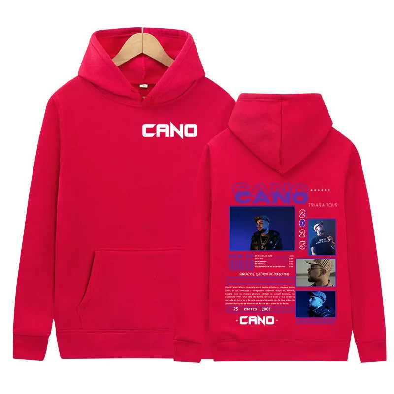 Sweat à capuche Hared Cano Music Album Tour pour hommes et femmes, pull hip hop vintage, sweat à capuche décontracté, streetwear à la mode, 2025