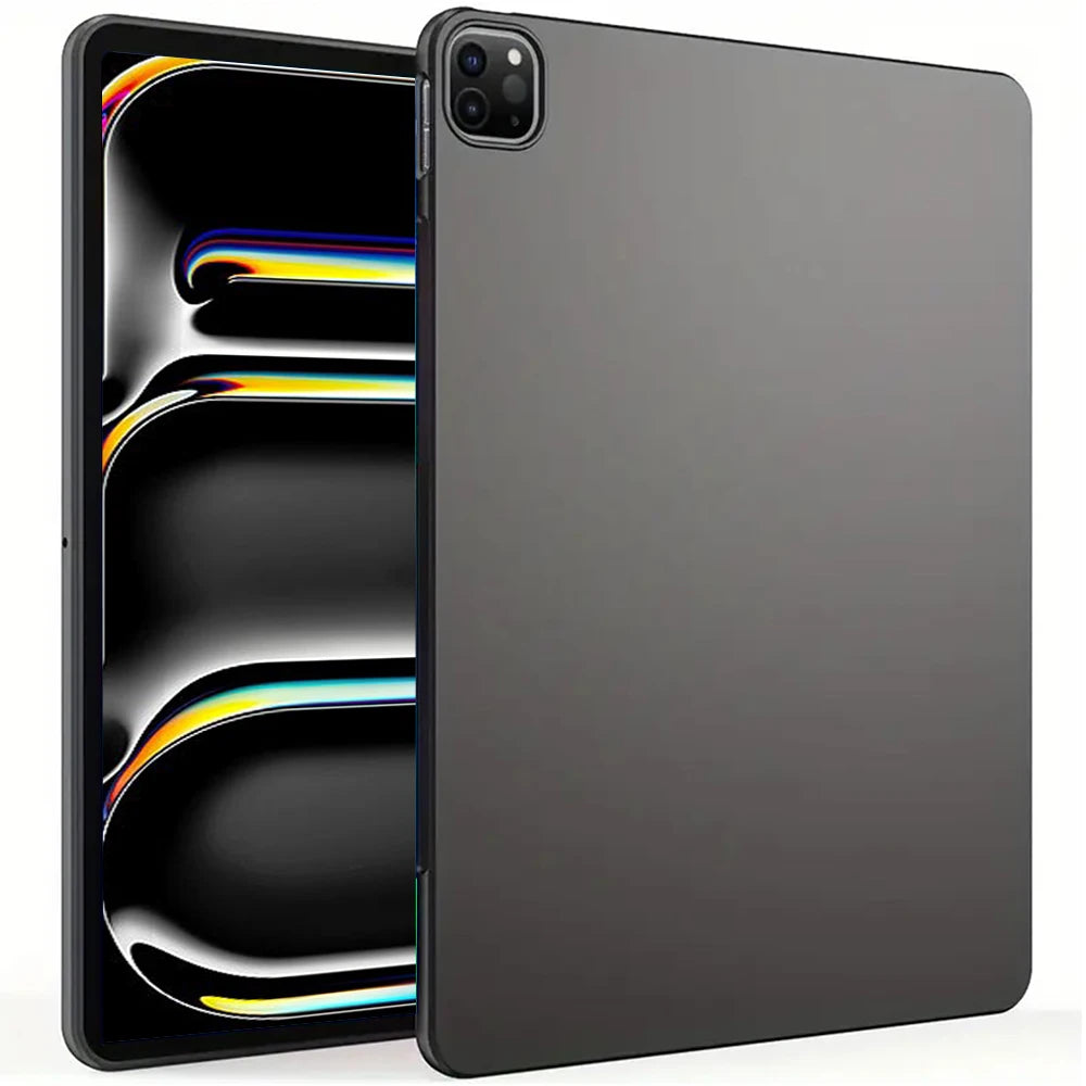 Coque arrière noire en Silicone souple pour tablette IPad Air Pro