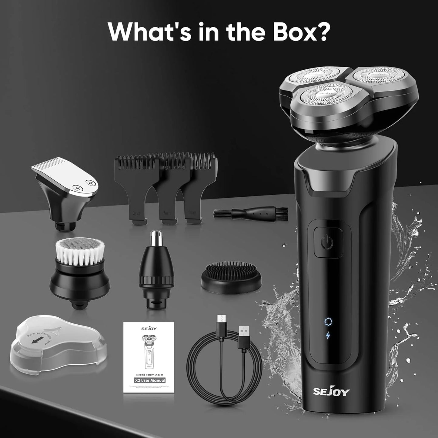 SEJOY 5 In1 ensemble tondeuse à cheveux électrique