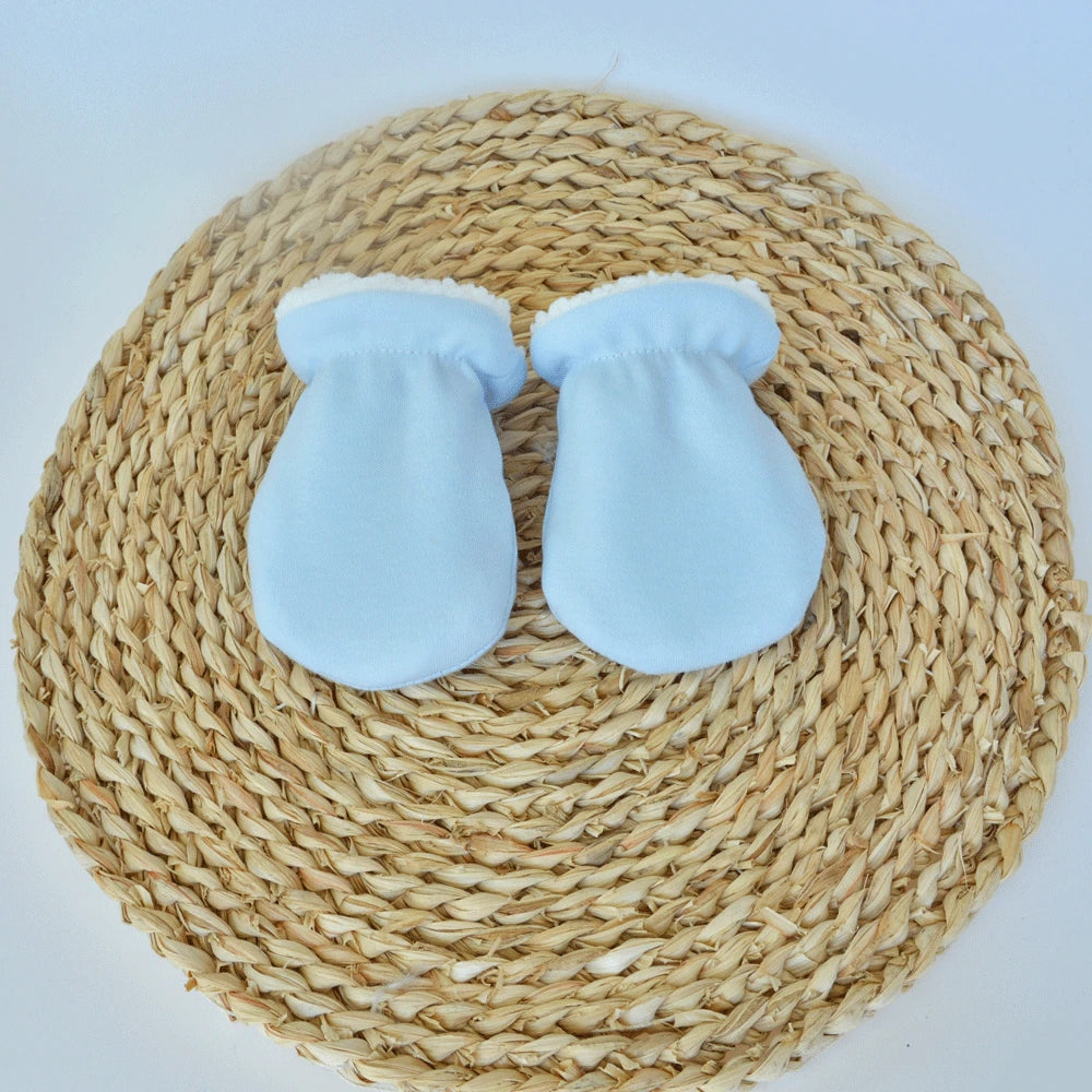 Gants d'hiver doux pour enfants de 0 à 3 ans, mitaines à doigts complets, solides et épais, Anti-grippage, en polaire, chauffe-mains pour tout-petits