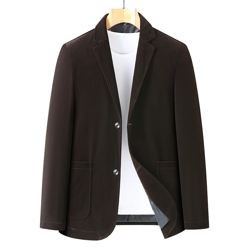 8XL 7XL 6XL nouveau classique couleur unie velours côtelé Blazer costume hommes costume d'affaires veste décontracté ample Jaqueta Masculina hommes vêtements