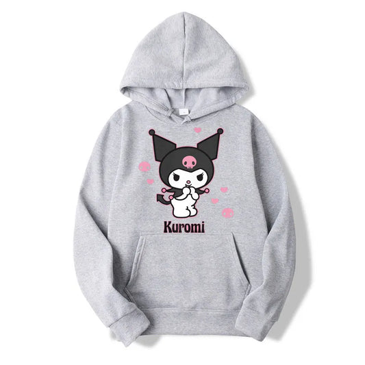 Sweats à capuche Sanurgente Kuromi pour hommes et femmes, Harajuku Streetwear, Chemisier Chester, Sweats à capuche amusants, Mode, Loisirs, Y, Extérieur, PVD