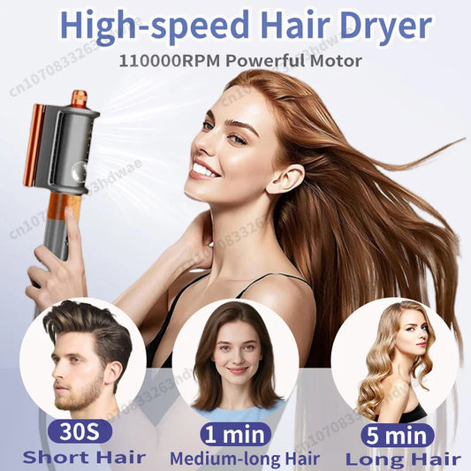 Ensemble de coiffure 6 en 1, sèche-cheveux 220V, brosse à Air chaud pour bouclage automatique, outils de coiffure à ions négatifs, meilleur cadeau pour femmes