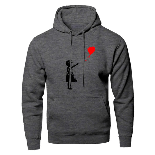 Banksy Love – sweat à capuche pour homme et fille, sweat-shirt Kcco, imprimé, chaud, hiver, automne