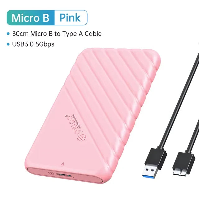 ORICO-Boîtier de disque dur SATA vers USB 2.5, adaptateur pour ordinateur portable, 5 6Gbps HDD SSD, prise en charge UASP, 3.0