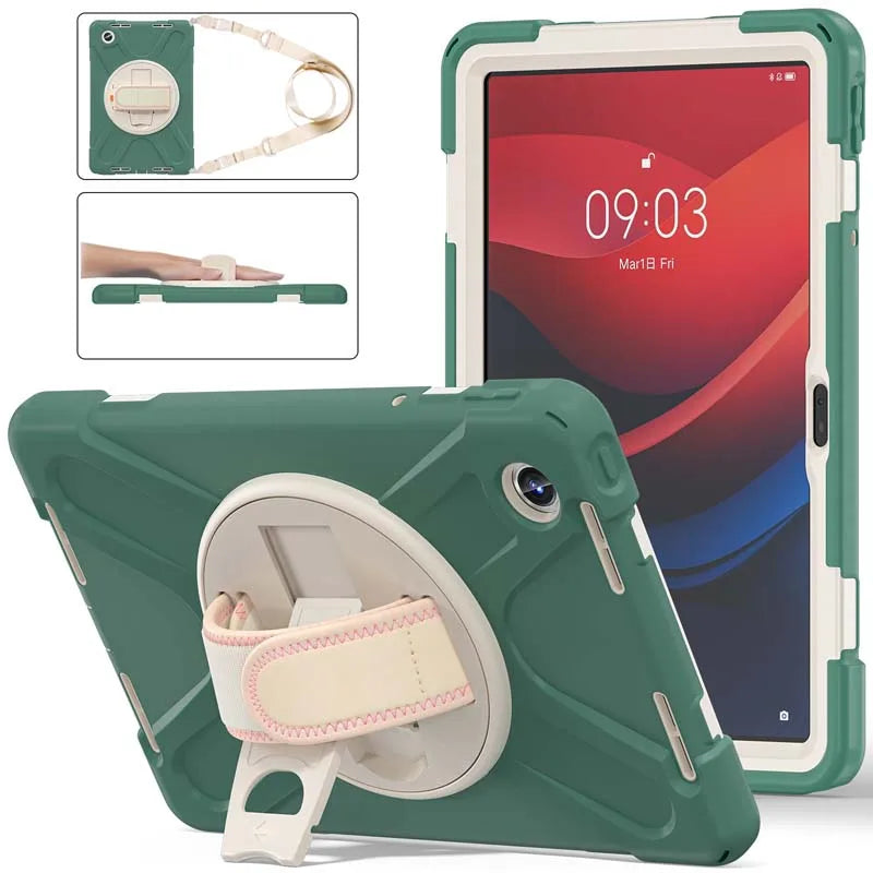 Étui de support pour Lenovo Tab, housse antichoc avec bandoulière