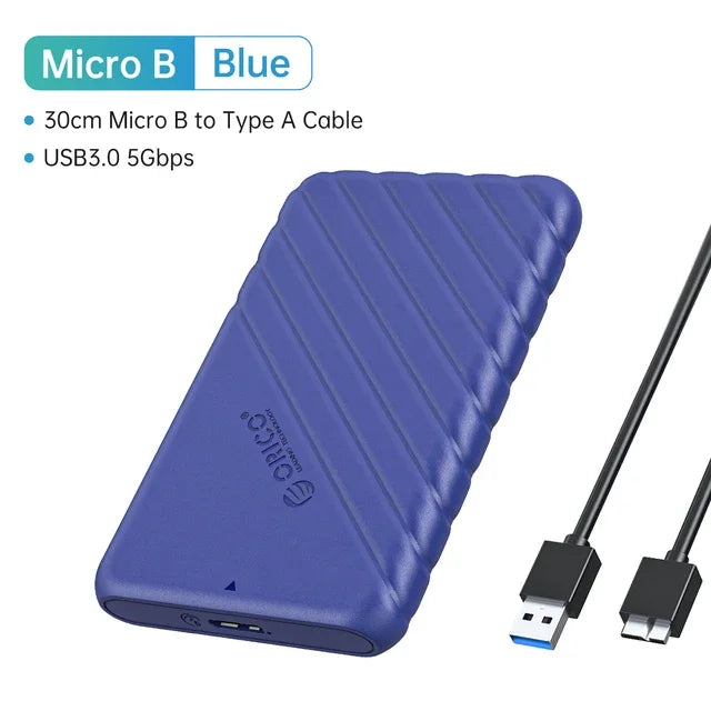 ORICO-Boîtier de disque dur SATA vers USB 2.5, adaptateur pour ordinateur portable, 5 6Gbps HDD SSD, prise en charge UASP, 3.0