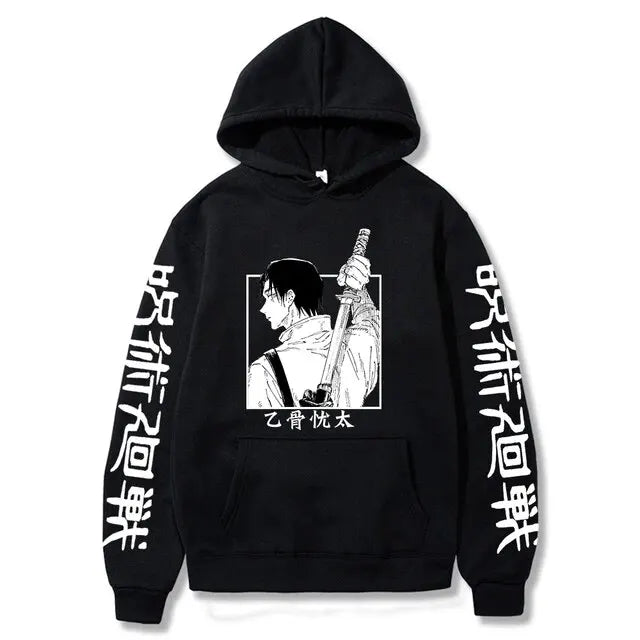 Jujutsu Kaisen Anime vêtements Satoru Gojo imprimer à capuche hommes sweat à capuche pour femme répandu Streetwear Harajuku Manga unisexe sweat