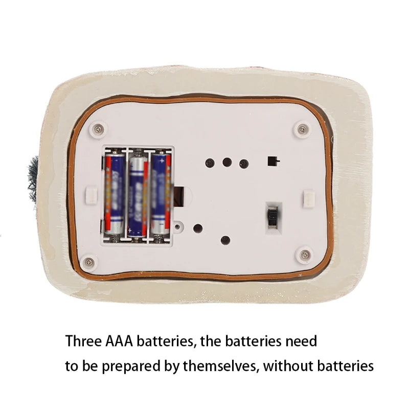 Wagon de pop-corn en résine 4.2 par LED, maison de Noël, scène de village de voiture à manger animée itude, fête de vacances de Noël, brittop, ornement