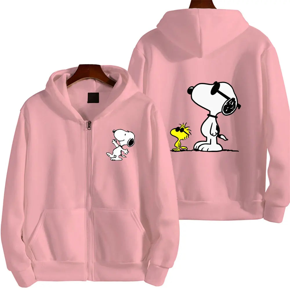 SnoAmendments-Sweat-shirt à Capuche Blanc avec Fermeture Éclair pour Homme et Femme, Vêtement de Couple, Collection Printemps-Automne 2024