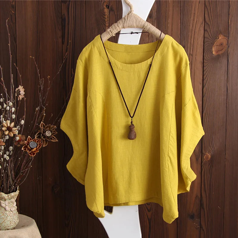 Harajuku Y2k haut Vintage vêtements T-Shirts coton lin Streetwear chemises décontractées pour femmes vêtements T-Shirts mode été