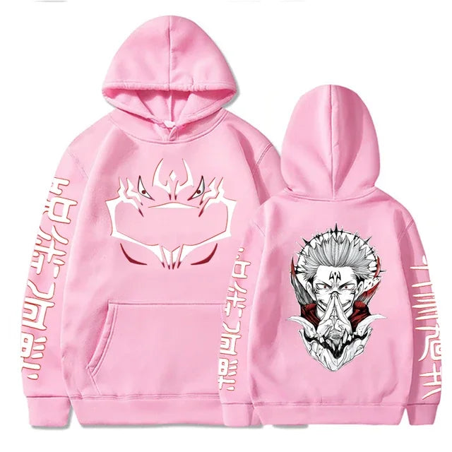 Jujutsu Kaisen Anime vêtements Satoru Gojo imprimer à capuche hommes sweat à capuche pour femme répandu Streetwear Harajuku Manga unisexe sweat