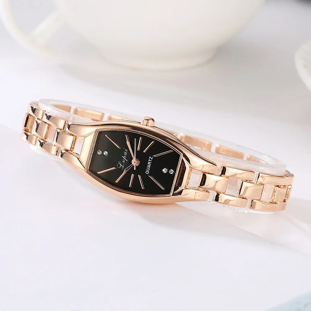 Nouvelle arrivée montres à Quartz montres en cristal or argent