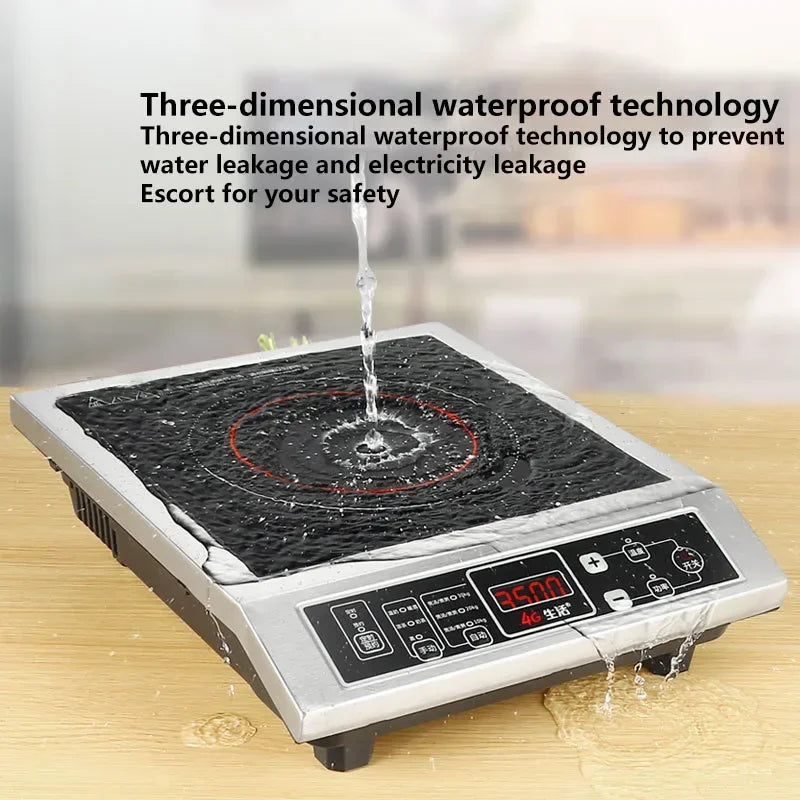 Cuisinière à Induction 3500W bouton de friture haute puissance cuisinière électrique commerciale cantine cuisinière à induction poêles