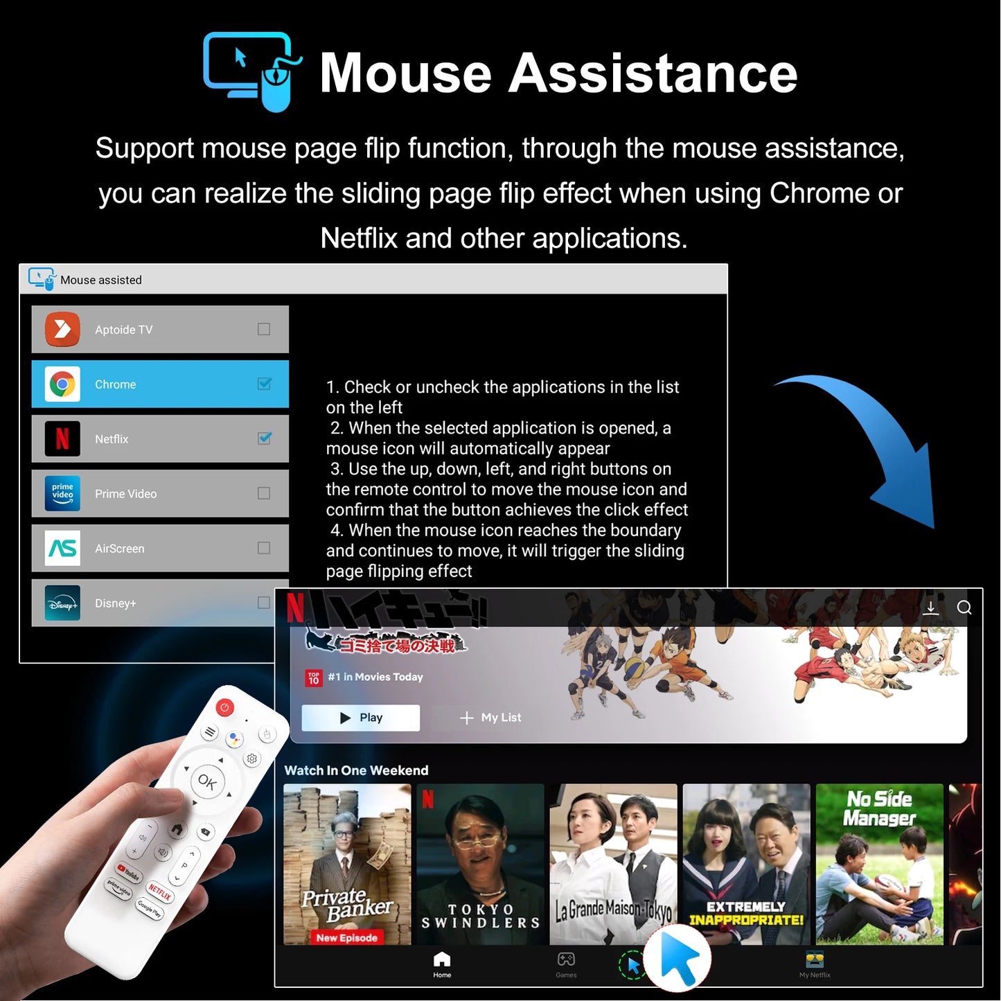 WOOPKER TV Box H96 MAX H618 PLUS 8K Android14.0 Allwinner H618 BT5.4 WiFi6 Mouse Support Media Player 4G32G 128G Set Top Box