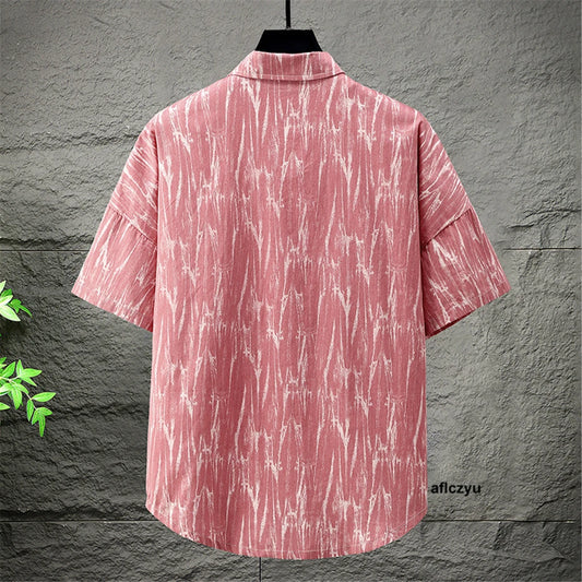 Aflczyu-Chemises en coton à manches courtes pour hommes, chemises cargo décontractées, mode estivale, grande taille, 10XL, 12XL