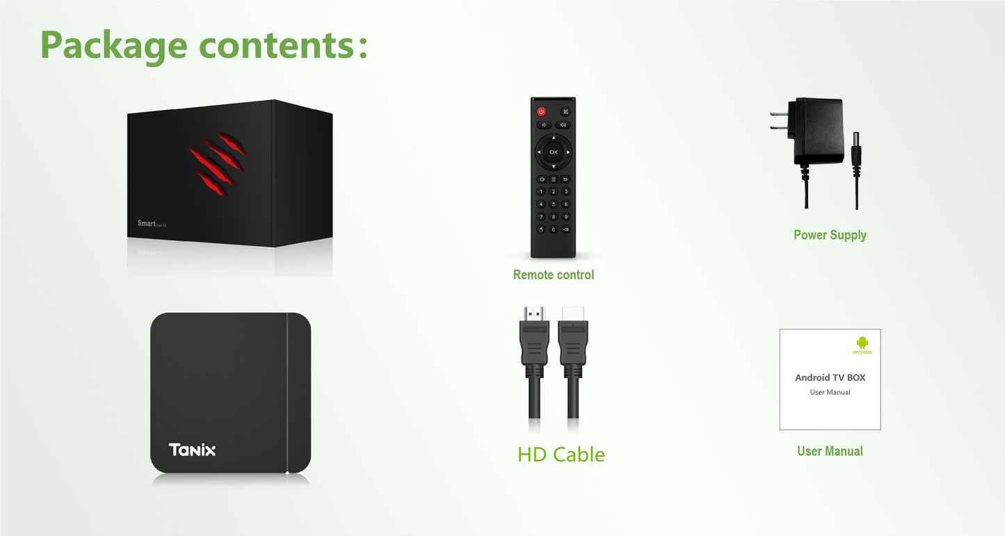 Android11 Tanix W2 TV Box Amlogic S905W2 2G 16G 4G 32G 64G H.265 3D AV1 BT 2.4G 5G Wifi 4K HDR Video Player Set Top Box PK TX3