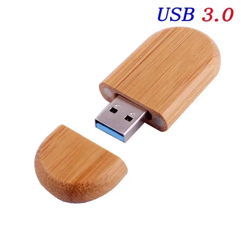 JASTER USB 3.0 haute vitesse boîte en bois Logo personnel clé USB 8GB 16GB 32GB 64GB