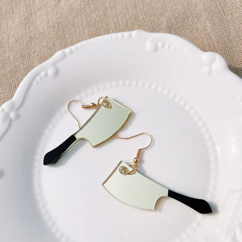 Boucles d'oreilles en acrylique JeTassel pour femmes, flammes européennes, gouttes, coeur, crâne, lame de chat, bijoux punk, gels de poisson, étoile