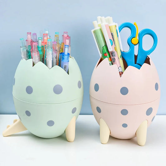 Porte-stylo détachable en forme d'œuf de dinosaure, mignon, organisateur, Pot à crayons, conteneur de papeterie, ornement de bureau, boîte de rangement, cadeau pour enfants