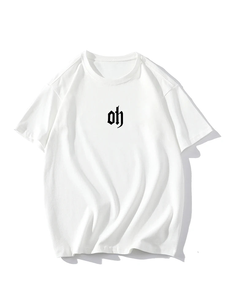 Hirsionsan-Économie en coton doux pour femmes, Économie basiques à manches courtes, Économie décontractés pour femmes, Lettre graphique chic, Pull simple, Été