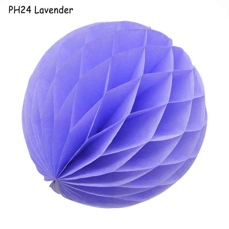 Boule décorative en papier nid d'abeille, 5 pièces/lot, 10/15cm, fleur Pastel, décoration de fête d'anniversaire pour mariage, enfant, fournitures de réception-cadeau pour bébé 8Z