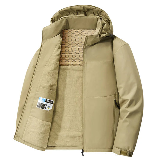 Hommes imperméable coupe-vent Parkas hiver épais Parkas veste hommes épais chaud neige Parka mâle pardessus ample à capuche Parkas manteau