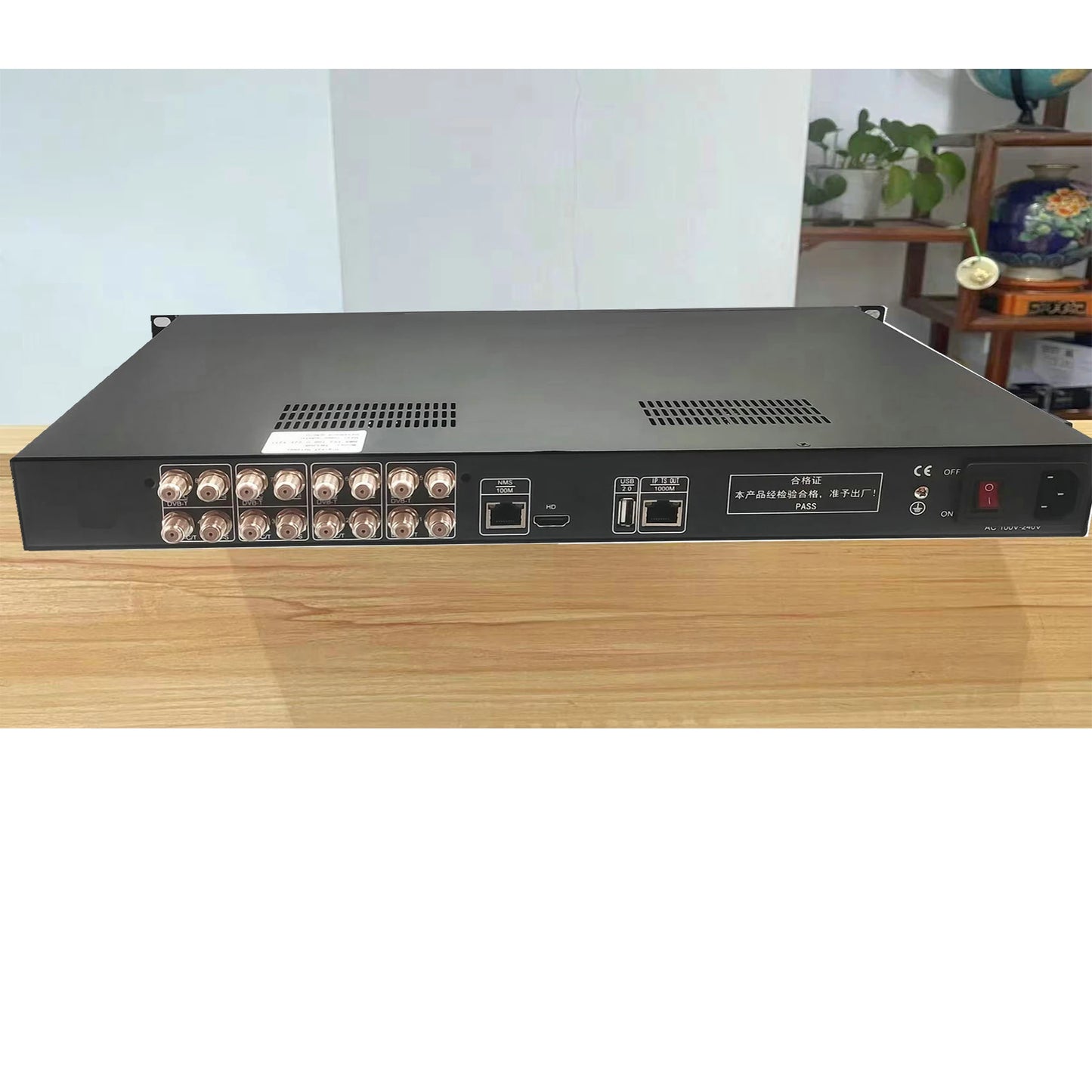 Tuner vers IP OSCAM CA DVB-S2 DVB-T T2 DVB-C ISDBT UDP HTTP RTSP récepteur de flux de passerelle numérique 8 canaux RF vers IP IRD