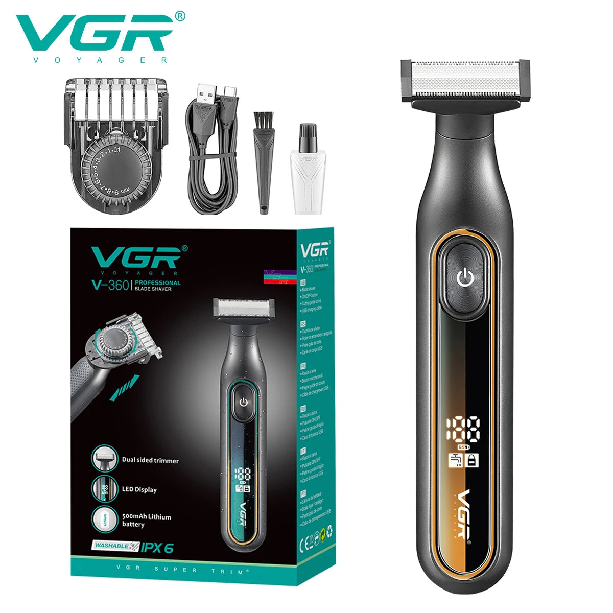 VGR rasoir professionnel rasoir électrique Portable
