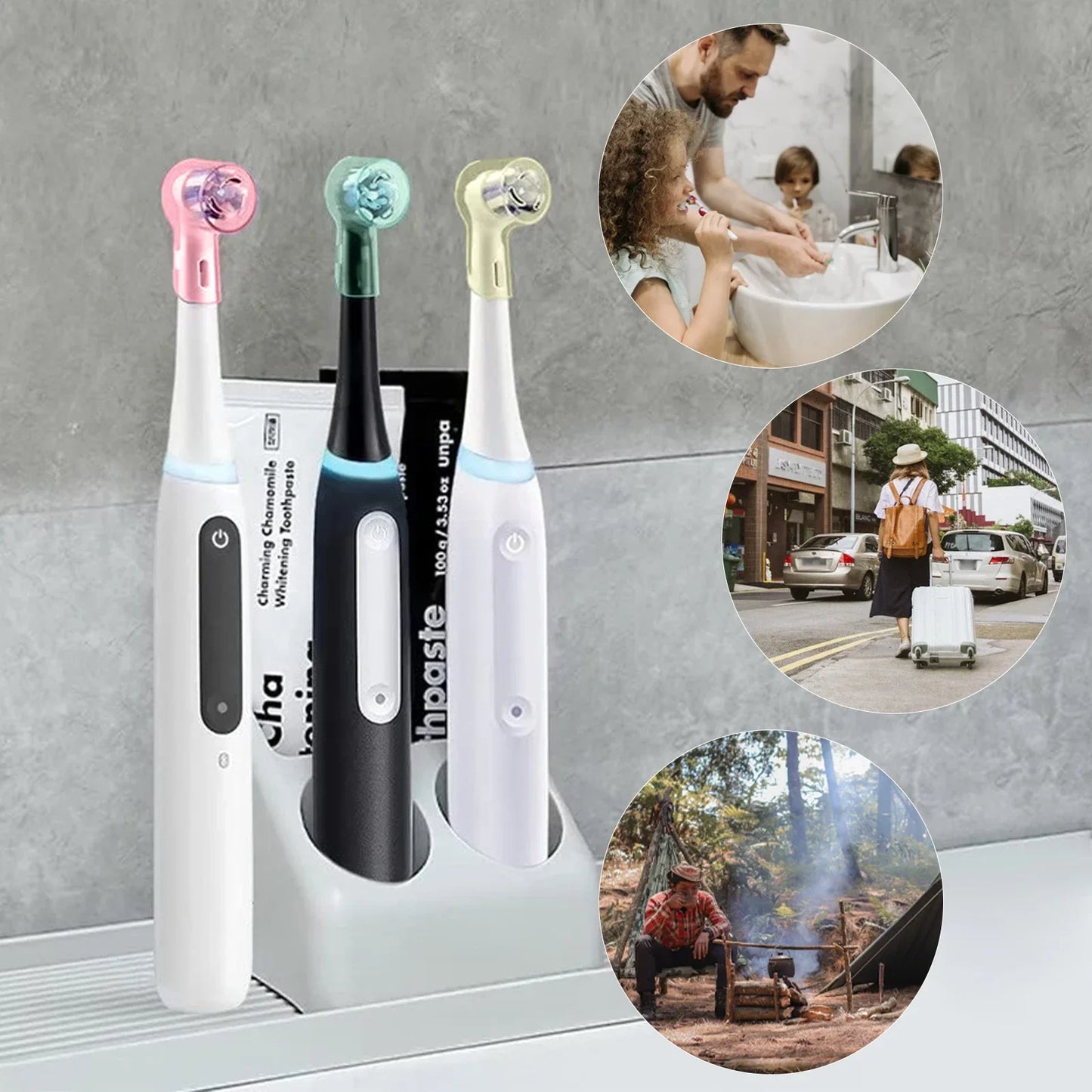 MOONBIFFY Couvercles anti-poussière pour brosse à dents