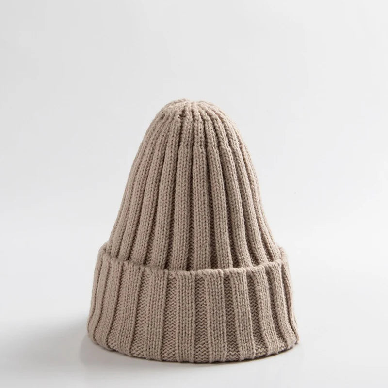 Chapeau de bébé brodé d'ours de dessin animé coréen, doux et chaud pour enfants garçons et filles, Bonnet d'hiver tricoté pour enfants