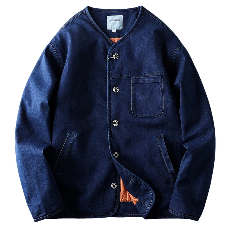 Américain rétro hommes Denim coton Jaet queue originale unique M coton vêtements Thiened décontracté Sle jeunesse ular