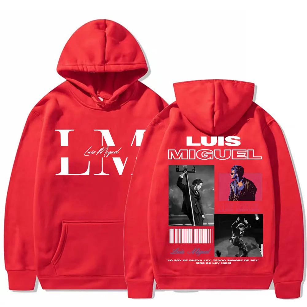Sweats à capuche graphiques pour hommes et femmes, Rared Luis Miguel Album Tour, Harajuku Hip Hop, Punk, PVD, Sweat à capuche Smile Casual, Haute qualité