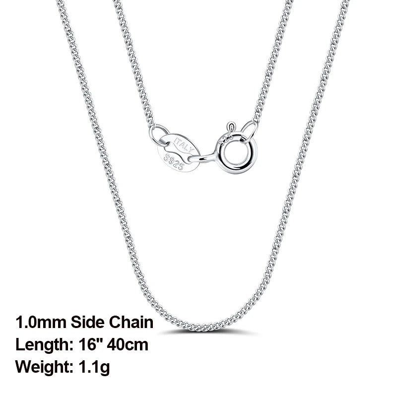 ORSA JEWELS véritable 925 collier en argent Sterling Figaro joint torique chaîne de cou torsadé serpent barre singapour boîte chaîne collier femmes 1