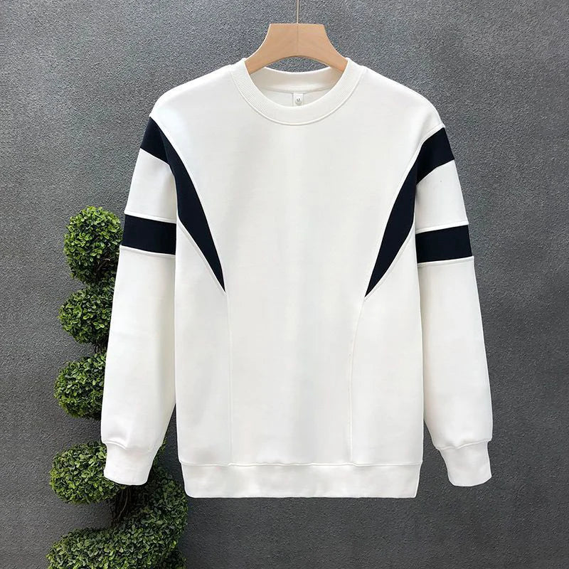 Sweat-shirt décontracté à col rond pour hommes, pull à manches longues, haut assressenti, Zones Me, vêtements d'extérieur sportifs, printemps, automne