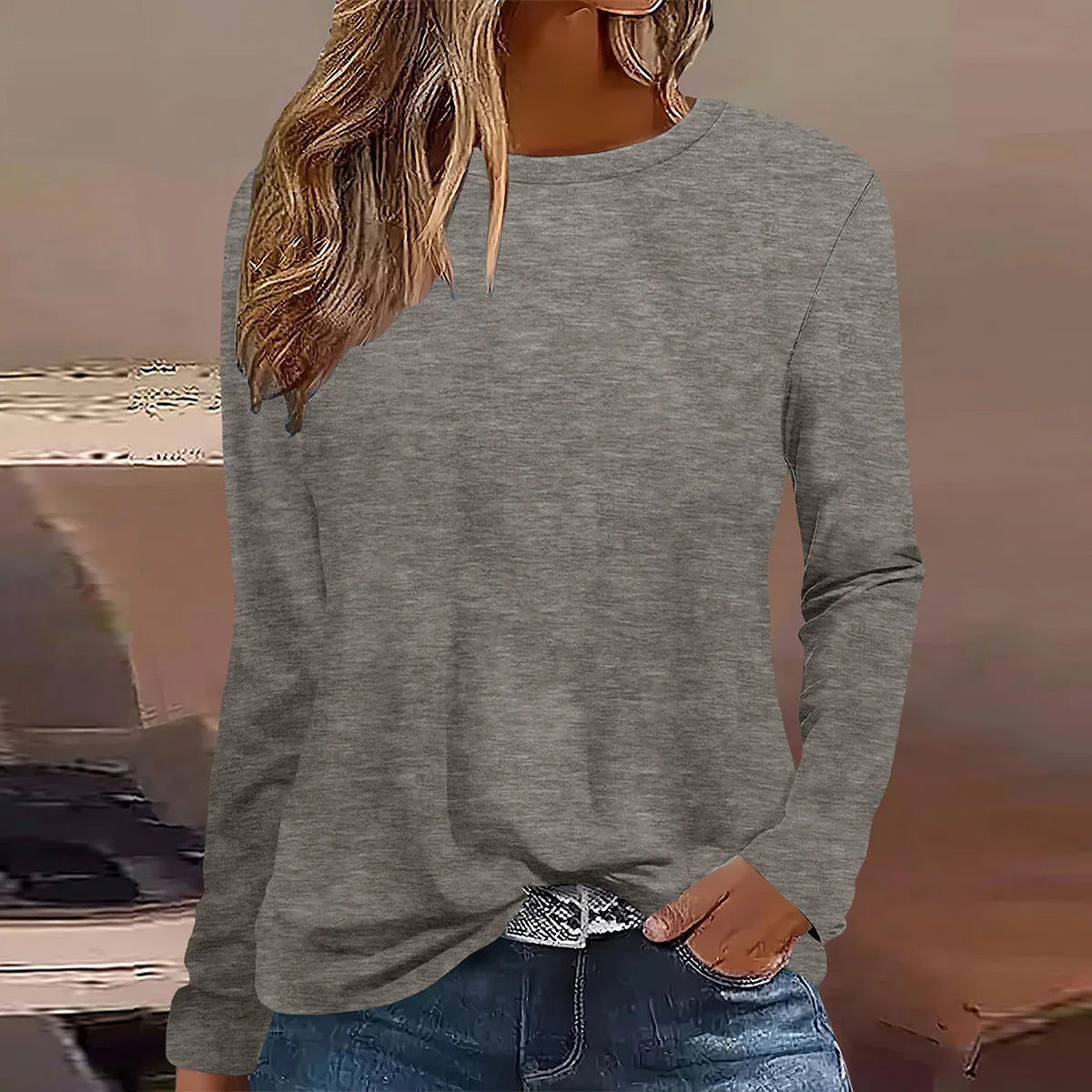T-shirt imprimé à manches longues pour femmes, nouvelle mode d'été 2025,