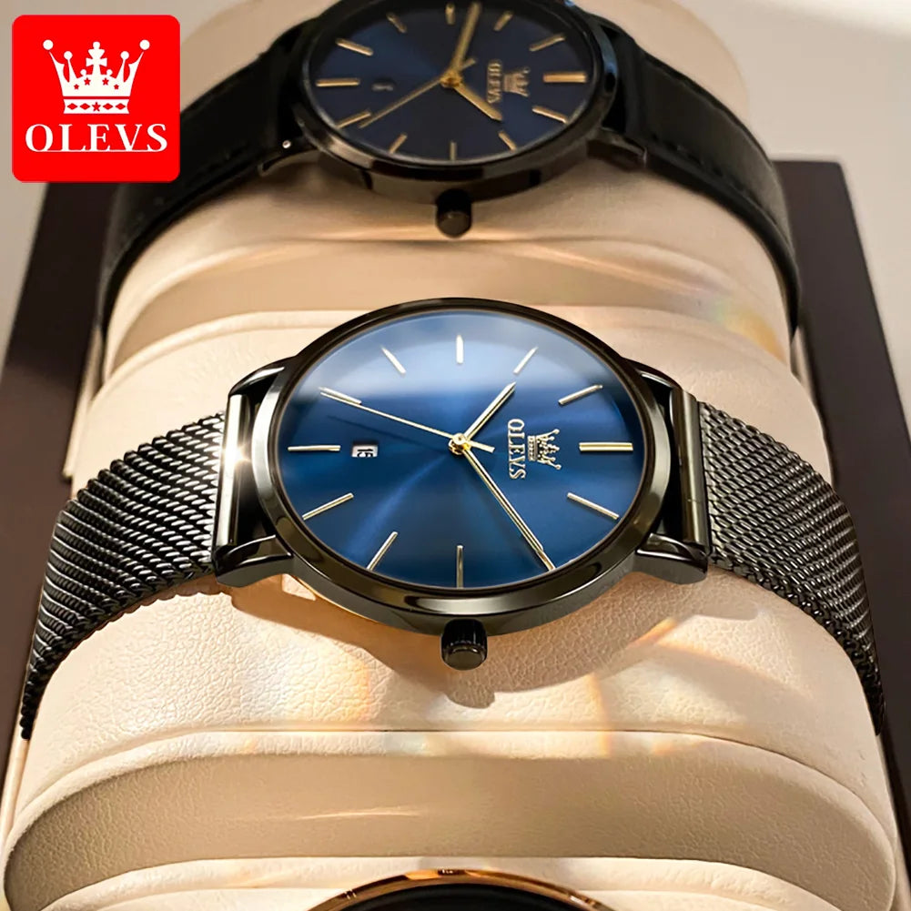 OLEVS 5869 marque de luxe femmes montre exquise maille étanche Ultra mince 6.5mm