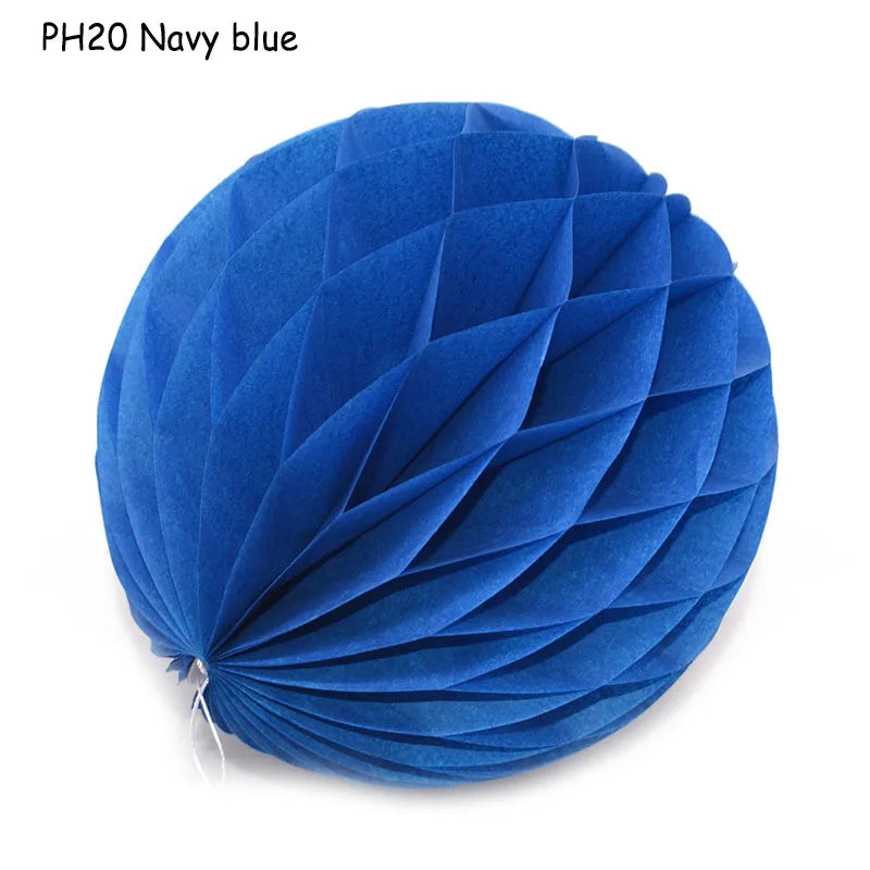 Boule décorative en papier nid d'abeille, 5 pièces/lot, 10/15cm, fleur Pastel, décoration de fête d'anniversaire pour mariage, enfant, fournitures de réception-cadeau pour bébé 8Z
