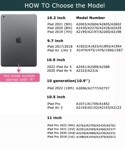 Étui pour clavier de tablette pour iPad Air