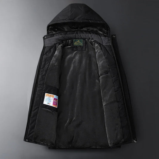 Veste à capuche imperméable pour homme, Parka chaude, Manteau surdimensionné, Smile Down, Grande taille, 9XL, Big 8XL, Hiver 2024