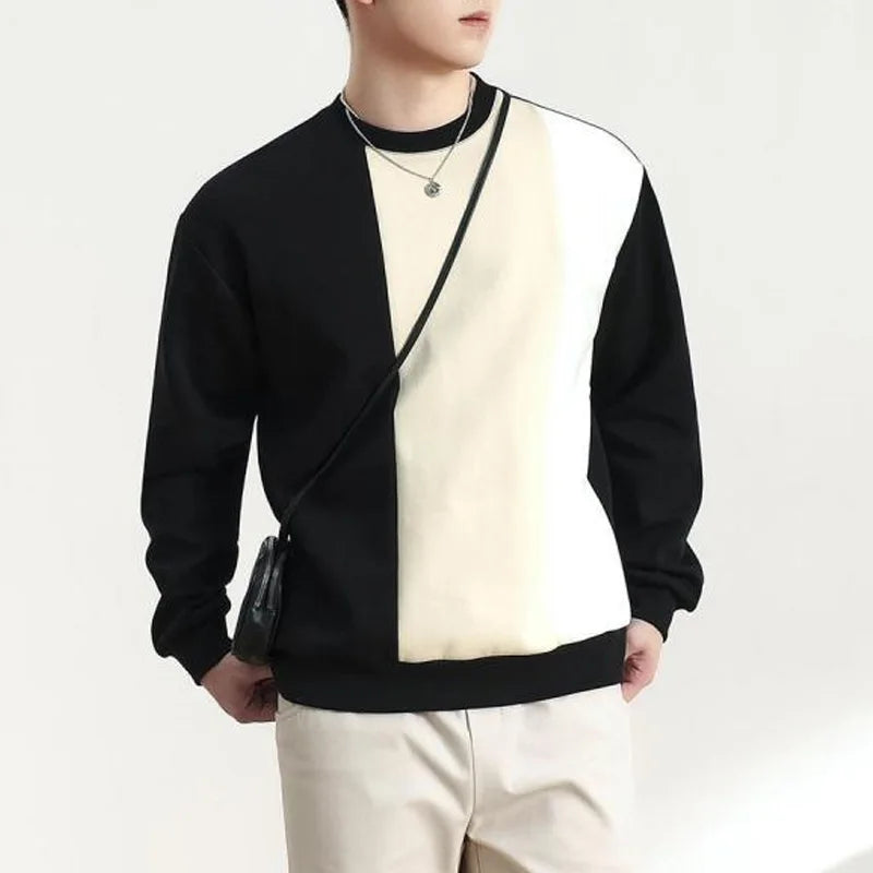 Pull surdimensionné à col rond pour hommes, mode de loisirs, vitalité, réduction de l'âge, nouveaux abonnés, printemps et automne 2024