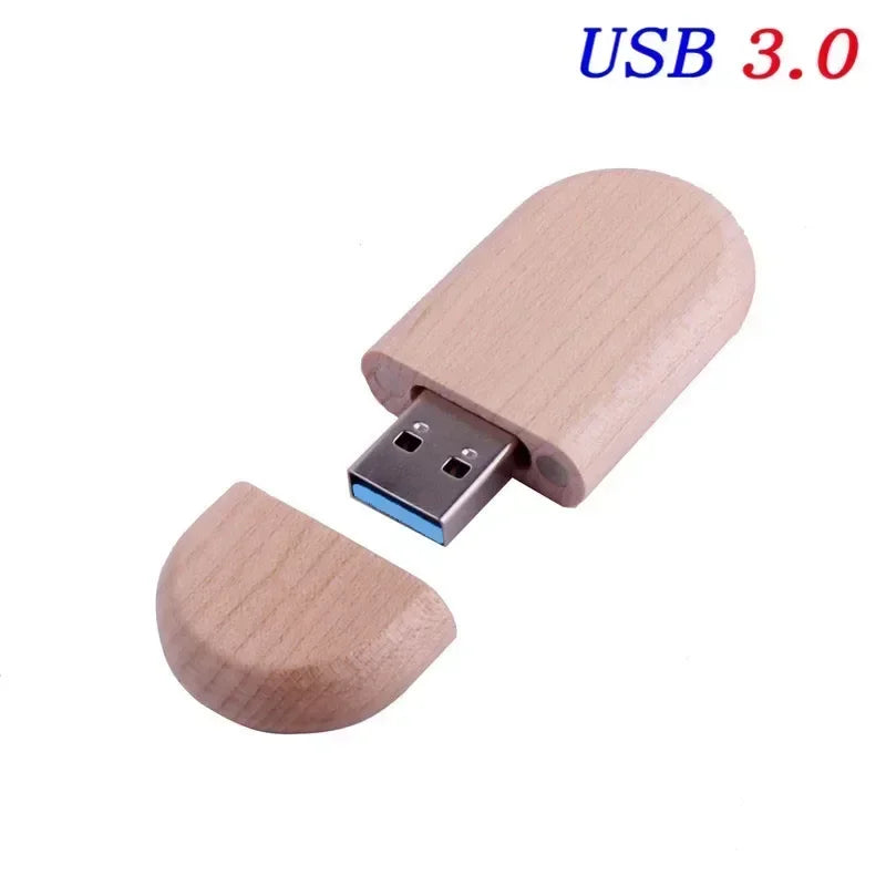 JASTER USB 3.0 haute vitesse boîte en bois Logo personnel clé USB 8GB 16GB 32GB 64GB